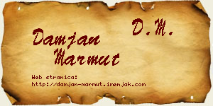 Damjan Marmut vizit kartica
